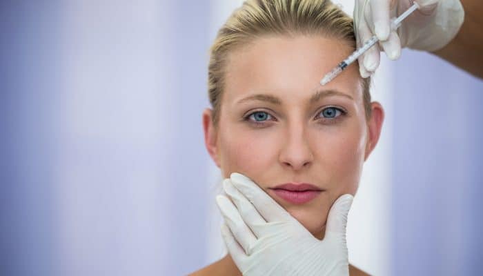 botox injection sur le front