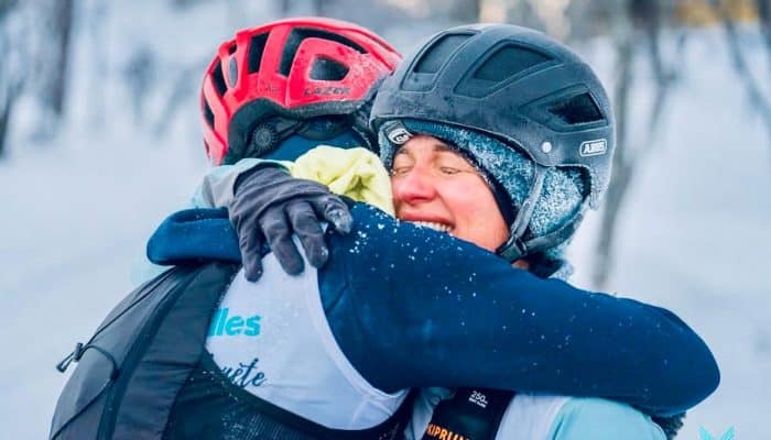 Les parenthèses de Marie, triathlon en Laponie, en soutien dans la lutte contre le cancer du sein